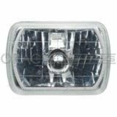 ORACLE LIGHT Sealed Beam 7 x 6 Rectangular Chrome Housing H6054 LED White Halo Single 6908-001